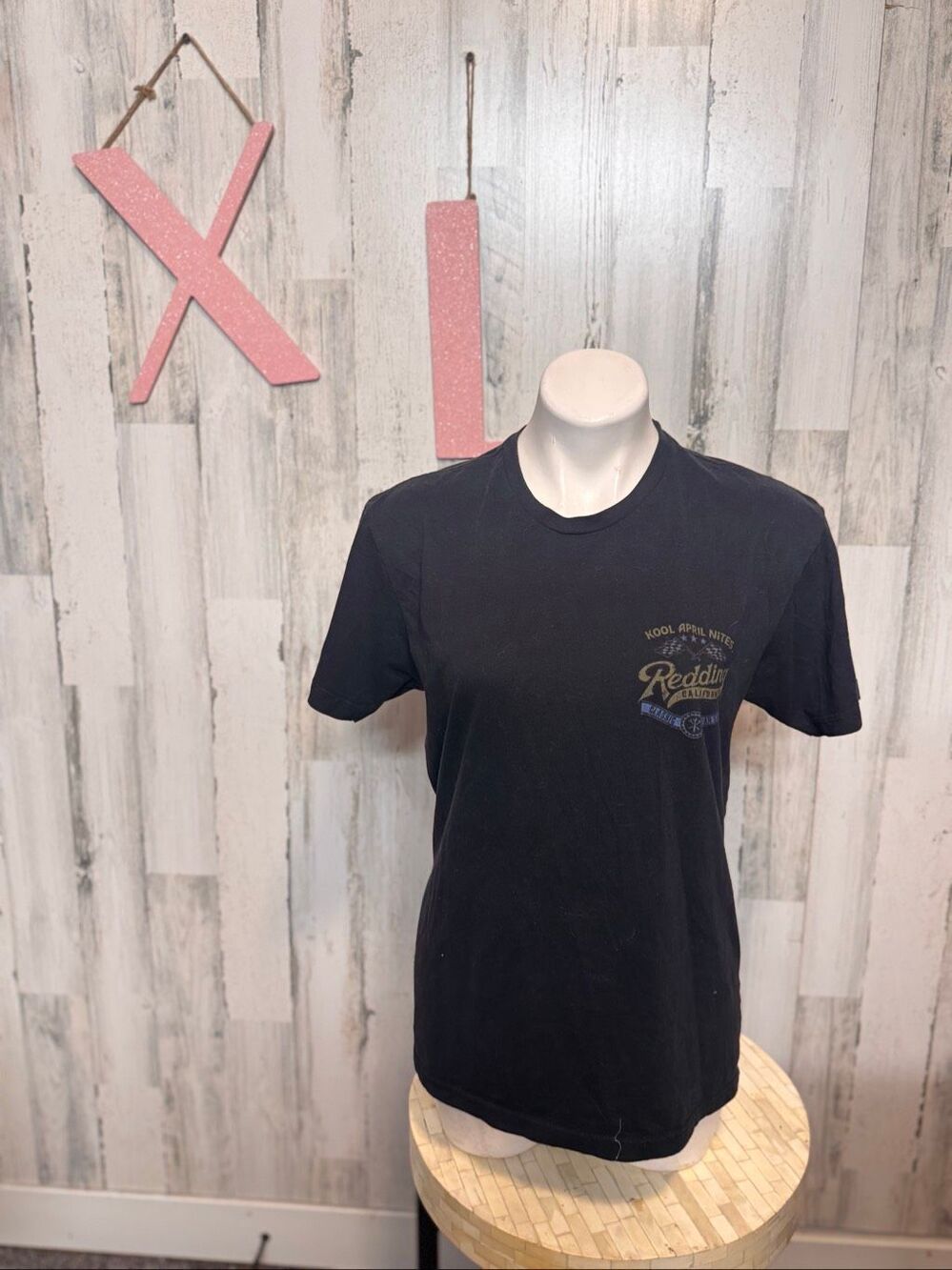Kool April Nites Redding California Classic Car Show Graphic T-Shirt Black XL